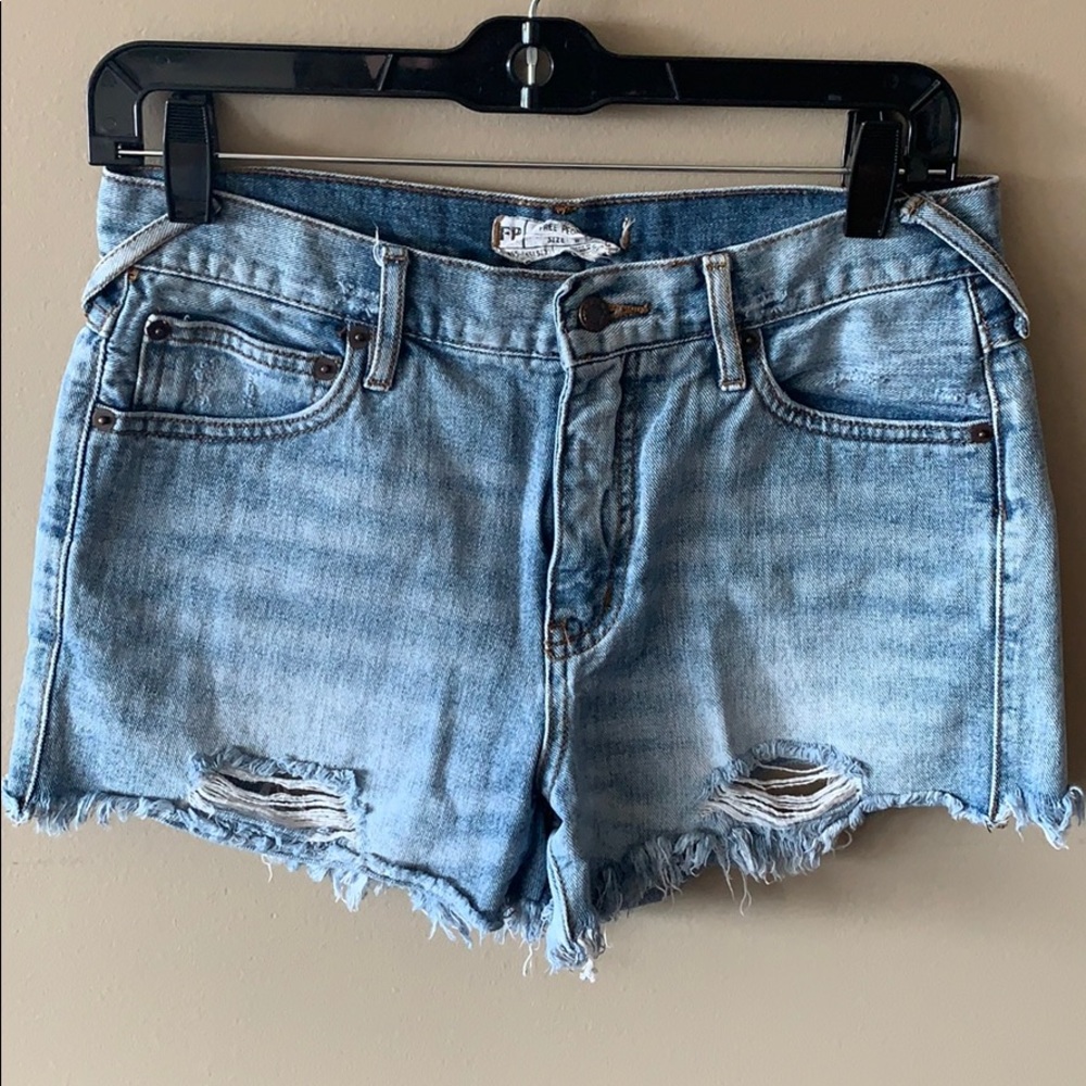Free People jean shorts